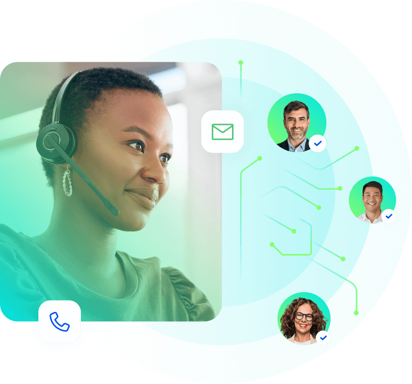 CIENCE outbound SDR team running B2B sales campaigns for a client across email, phone, and LinkedIn channels